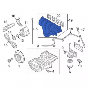 Intake manifold Ford C-max MK2 13-18