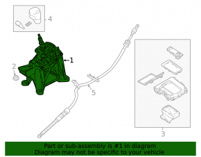 Gearbox shifter Mazda CX-5 17-24
