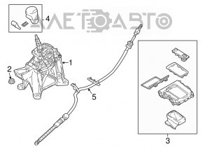 Gearbox shifter Mazda CX-5 17-24