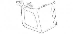 Rear pillar trim behind the window left Ford Bronco Sport 21-25 gray