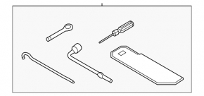 Tool kit set Hyundai Tucson 16-18