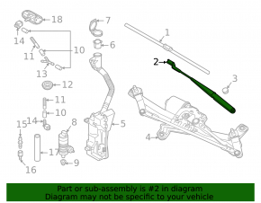 Left wiper arm Volkswagen ID.4 21-23