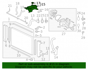 Expansion tank cooling Toyota Rav4 13-18 hybrid