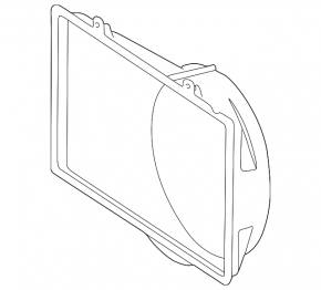 Lexus LX 98-07 bare radiator shroud diffuser