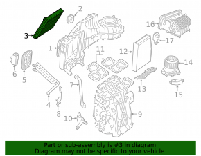 Heater radiator Mercedes CLA 14-19