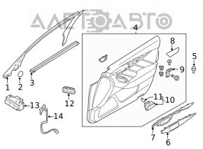 Front Left Seat Memory Buttons Infiniti Q50 14- Graphite