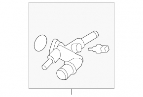Thermostat housing Kia Soul 14-19 1.6