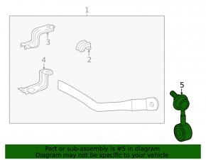 Front left stabilizer link for Toyota Tundra 22-26