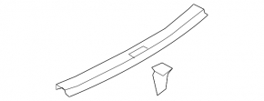Audi Q7 4L 10-15 trunk opening trim
