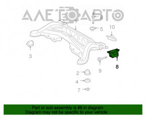 Rear subframe bracket left Toyota Highlander 01-07 AWD