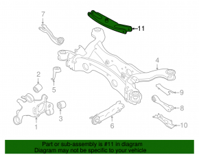Lower control arm under spring rear left Infiniti QX30 17-19 FWD