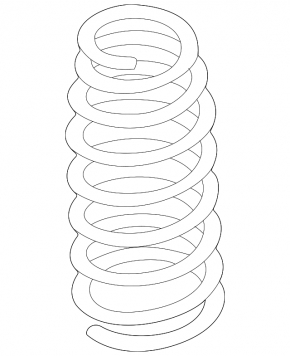 Rear left spring Hyundai Sonata 20-23 for panoramic