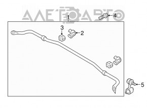 Rear stabilizer bar Hyundai Ioniq 17-22 HEV