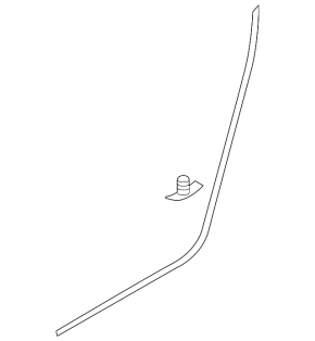 Door seal rear right VW Golf 15- 5d black