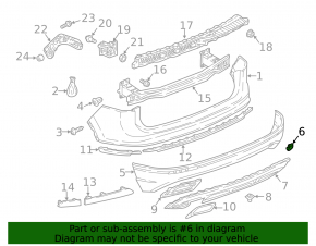 Plug towing hook rear bumper VW Tiguan 18- structure SIGNEDA