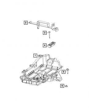 Battery tray Chrysler Pacifica 17-