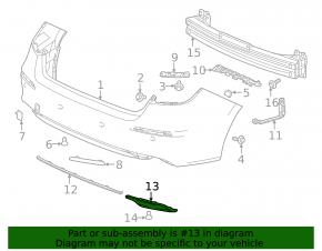 Rear bumper cover left Honda Civic XI FE/FL 22- 4d
