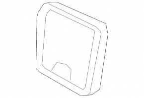 Honda emblem trunk lid Honda Civic X FC 16-21 4d broken guide