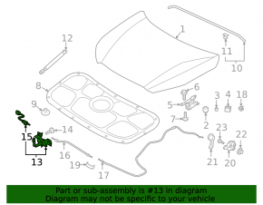 Hyundai Palisade 20-22 Hood Lock