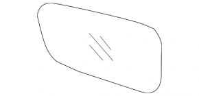Mirror element right Hyundai Sonata 15-17 heating