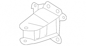 Front bumper reinforcement fang left Audi A3 09-13