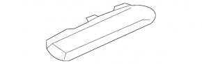 Left front panel trim for Audi A3 8V 15-20 4d, 5d, aluminum finish