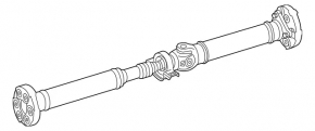 Driveshaft rear cardan Mercedes C-class W205 300 15-21 for 9-speed, AWD