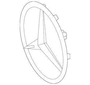 Mercedes H247 GLA 24-25 Radar Grill Emblem