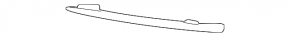 Upper right grille molding for Mercedes X247 GLB 20-26 chrome