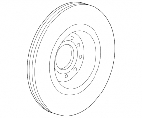 Front left brake disc Ford Explorer 11-19 325/32mm