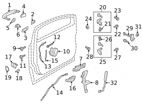 Front Left Door Glass Guide Ford Escape MK3 13-19