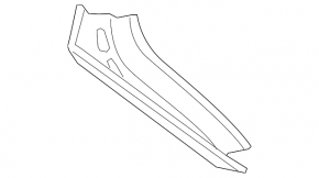Left side trunk lid trim for Ford Escape MK3 13-19 on the body