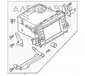 Radio tape recorder monitor player Mazda 6 13-15 usa