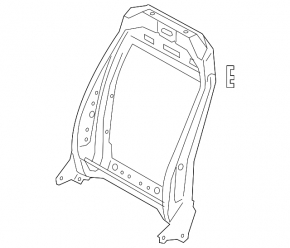 Ford Escape MK4 20-26 passenger seat recline motor without frame