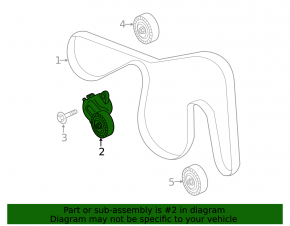 Tensioner pulley drive belt Ford Explorer 20-23 3.0T