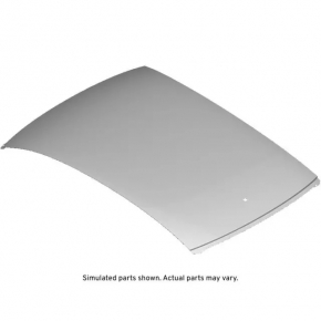 Metal roof for a 1919 Cadillac CTS without a sunroof