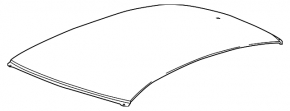 Metal roof for a 1919 Cadillac CTS without a sunroof