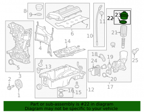 Buick Encore 13-20 1.4T LUV Oil Filter Housing Cover, UFI