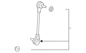 Front stabilizer link left Volvo XC40 19-25