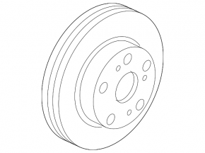 Rear left brake disc Acura MDX 07-13