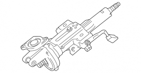Steering column Lexus NX200t NX300 NX300h 15-21 without electric adjustment