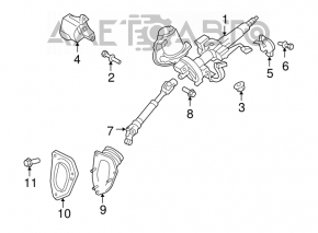 08-13 Toyota Highlander Steering Joint