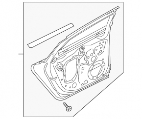 Door assembly front left Audi A6 C8 19-21