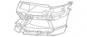 Left fog light bracket for BMW 5 Series G30 2021-23 (bumper cover & trim), 2021-22 (bumper cover & trim)