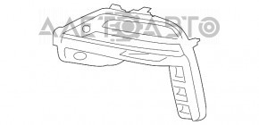 Fog light frame left BMW X5 19-