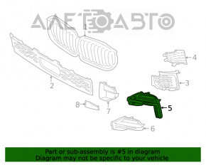 Fog light frame left BMW X5 19-