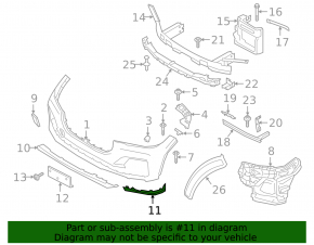 Front bumper lip right BMW X7 G07 19-22 Pure Excellence
