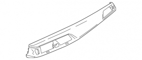Right front panel trim for BMW 5 G30 17-20, walnut root wood, with backlight