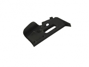 Jeep Grand Cherokee WK2 14-22 black lower passenger footwell trim panel, torn