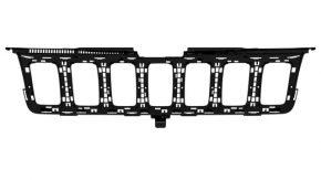 Jeep Grand Cherokee WK2 17-22 radiator grille assembly, gray honeycomb, black gloss frame, sand